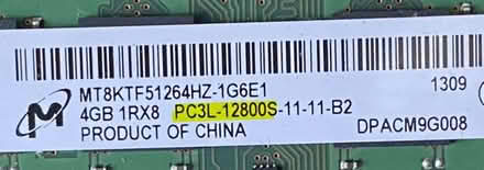 Photo of Laptop Memory 4GB DDR3 PC3-12800S (Nether Liberton EH9) #1