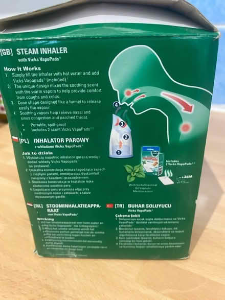 Photo of free Vicks Steam Inhaler (Stevenage SG1) #3