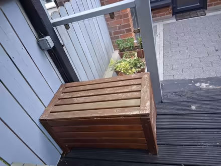 Photo of free Large wooden chest for garden with lid (BT8) #1