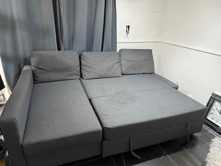 Photo of free Corner sofa-bed with storage - Dark Grey (Thamesmead SE28) #3