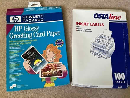Photo of free Labels and Glossy Greeting Card Paper (Hertford SG14) #1