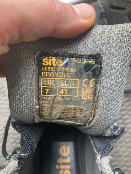 Photo of free Site work boots size 7 / 41 (Heeley S8) #3