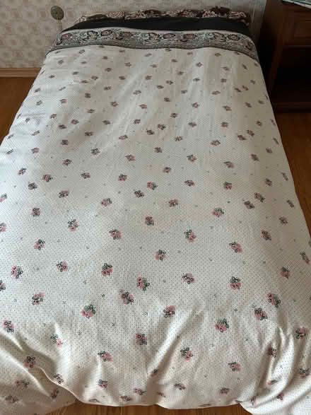 Photo of free Double size duvet & bedskirt (Near Steels & Leslie) #1