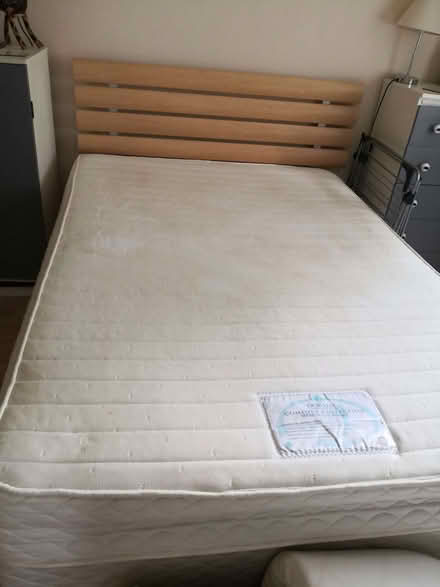 Photo of free Double divan bed with two drawerss (Burneside LA9) #3