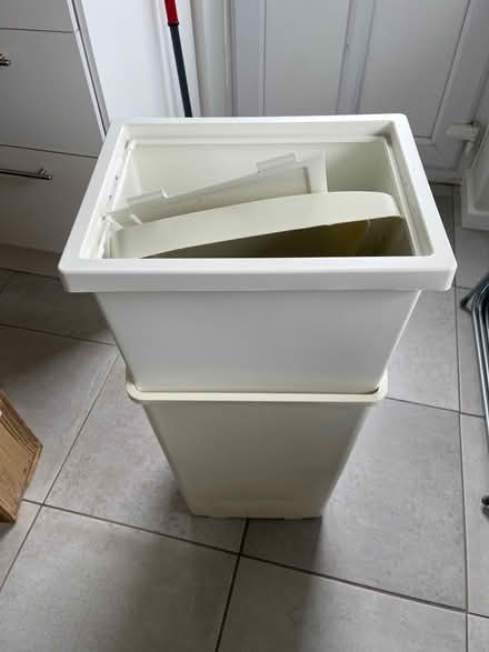 Photo of free 2 white bins (Shifnal TF11) #1