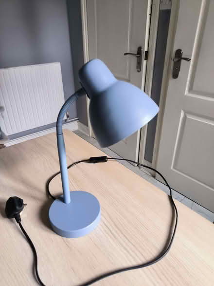 Photo of free Blue desk lamp (Hethersett NR9) #1