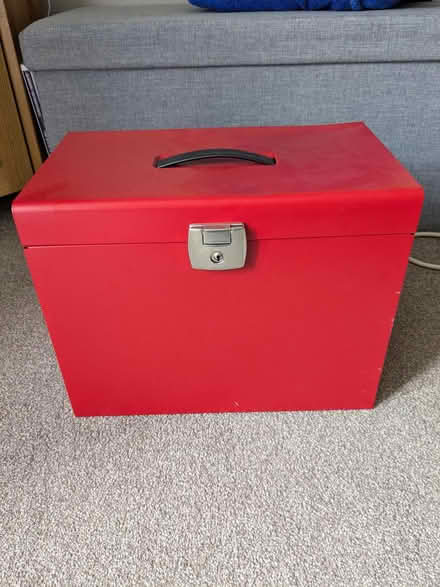 Photo of free Red metal filing box (Gosport PO12) #1