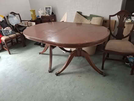 Photo of free Dining room table & 6 chairs (Royal Standard SE7) #2