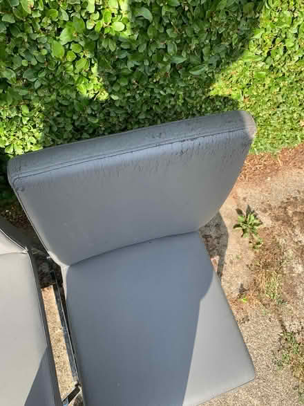 Photo of free 6 Grey faux leather dining chairs (Northwich CW8) #4