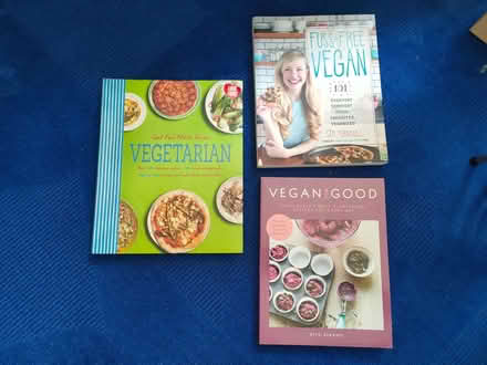 Photo of free 3x vegan/vegetarian cookbooks (Milton PO4) #1