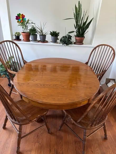 Photo of free Two couches with covers, Oak table (Ruckersville,Va) #4