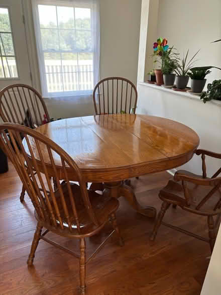 Photo of free Two couches with covers, Oak table (Ruckersville,Va) #3