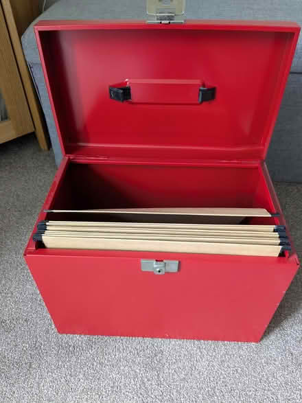 Photo of free Red metal filing box (Gosport PO12) #2