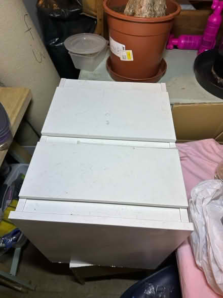 Photo of free cabinets x 2 white x 2 wood (Catford se62ha) #3