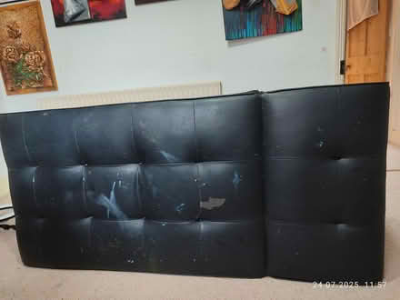 Photo of free We give away a sofa, black color (Farnborough) #3