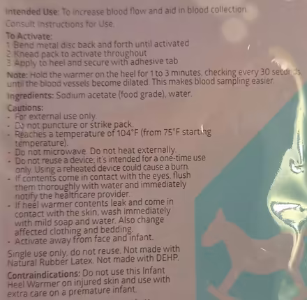 Photo of free Warming pack for blood draw (SR, Bret Harte, near Jackson's) #2