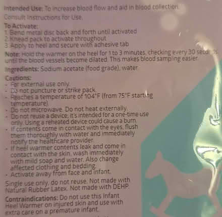 Photo of free Warming pack for blood draw (SR, Bret Harte, near Jackson's) #2