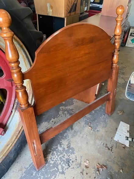 Photo of free Twin bed , night stand and mirror (Martinsville) #3