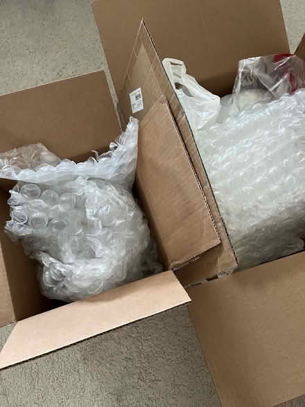 Photo of free Two boxes with packing materials (Logan Circle) #1