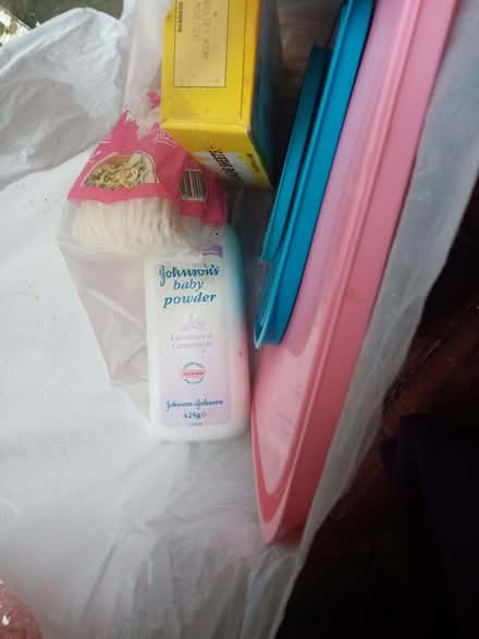 Photo of free Container lids, talcum powder, noodles (Yardley B9) #1