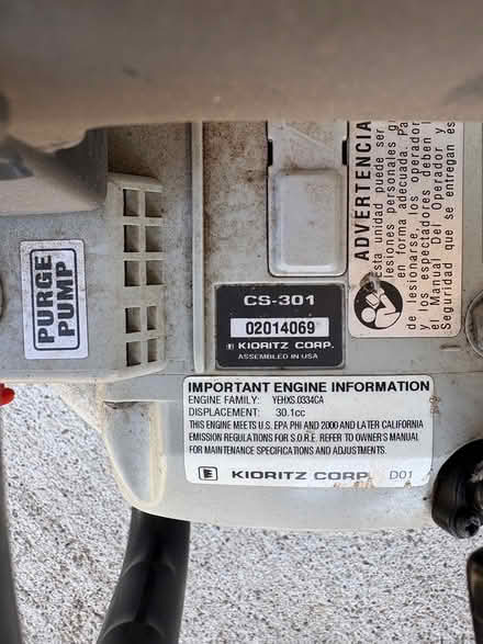 Photo of free Gas chainsaw (Twin Creeks) #2