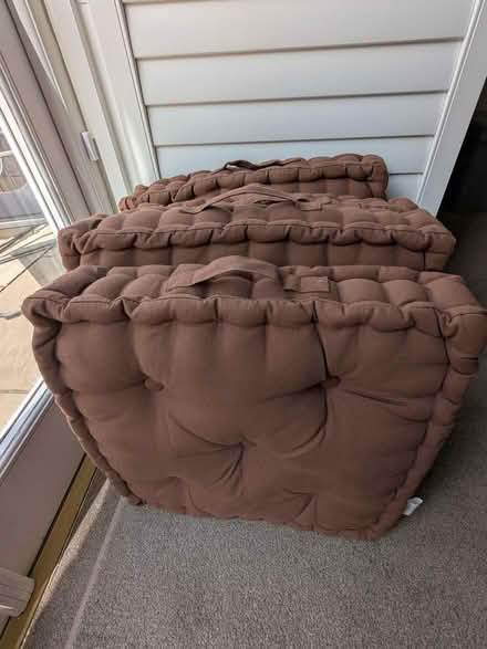 Photo of free 4x brown thick seat pads/cushions (Gosport PO12) #1