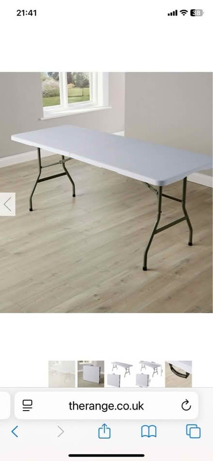 Photo of 6ft white folding table (Ringwood BH24) #1