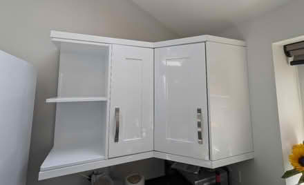 Photo of free White kitchen cupboards -dismantled (Crookes S10) #1