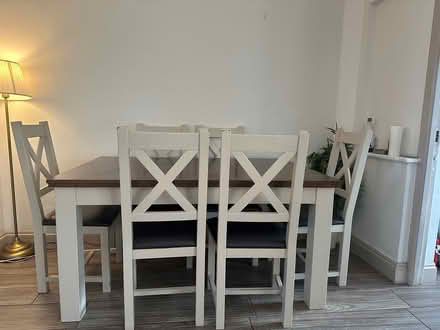 Photo of free Solid wood dining table & 6 chairs (Dublin 13) #3