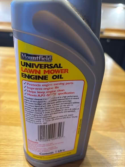 Photo of free Lawn mower oil (Bridlington YO16) #3