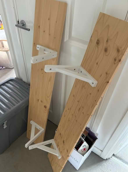 Photo of free Two wooden shelves (Bowbrook) #1