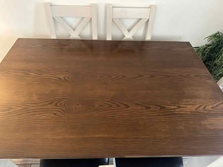 Photo of free Solid wood dining table & 6 chairs (Dublin 13) #2