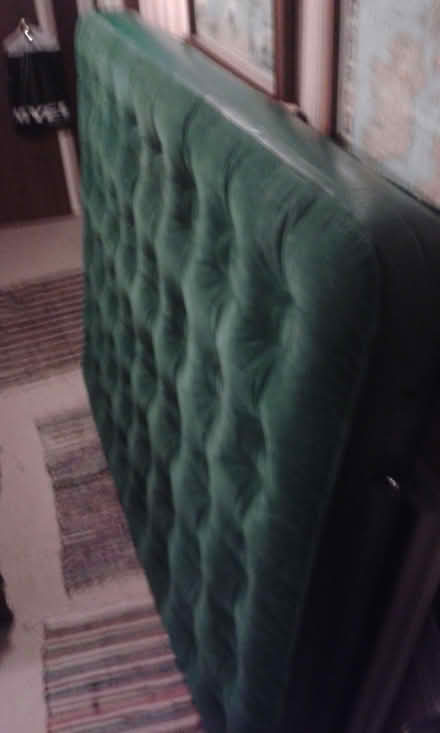 Photo of free Green double air mattress& inflator (SL6 Furze Platt) #1