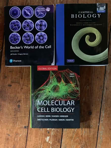 Photo of free Three biology books (Pontypridd, CF37) #1