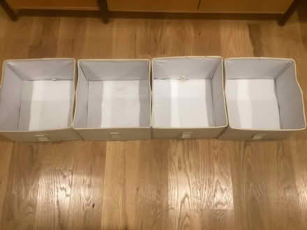 Photo of free 4 Fabric Storage Bins (Waltham near Gore Street) #2