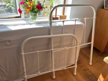 Photo of free John Lewis metal bed frame, single (Bathford) #1