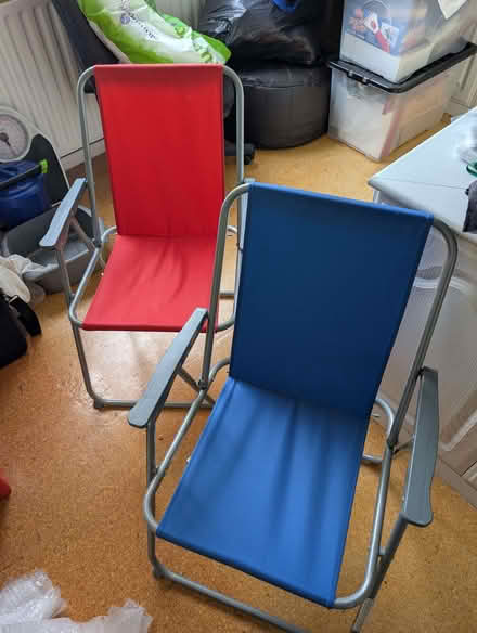 Photo of free 2 canvas fold up chairs (Rothwell LS26) #1