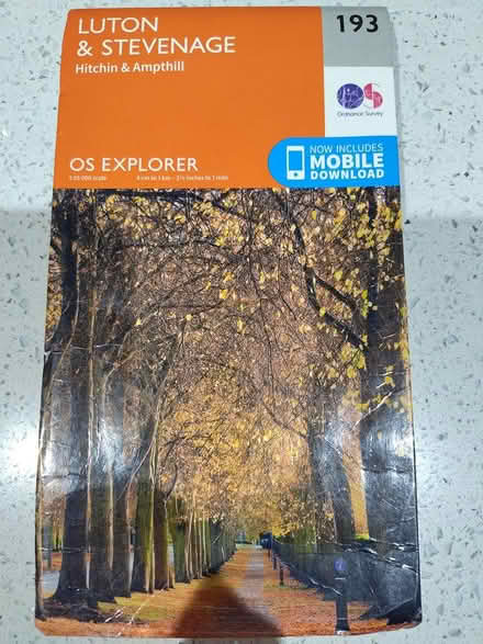 Photo of free Luton & Stevenage 1:25000 map (South Hitchin, SG4 9) #1