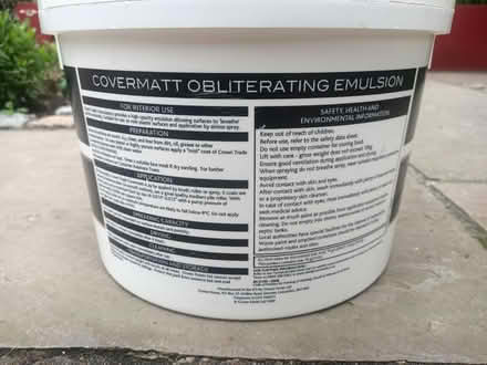 Photo of free Emulsion paint (white) (AB25) #2