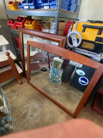 Photo of free Twin bed , night stand and mirror (Martinsville) #4