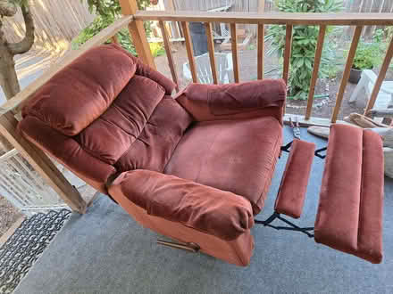 Photo of free Velvet recliner (South Lynnwood) #1