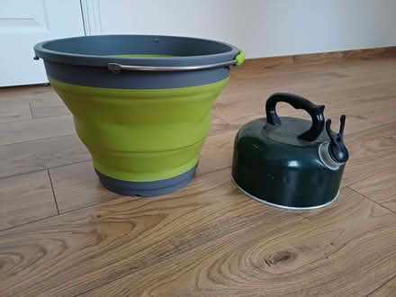 Photo of free Collapsible bucket and camper kettle (Old Bletchley MK3) #1