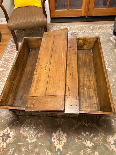 Photo of free Wood and Iron Coffee Table (Montlake) #1