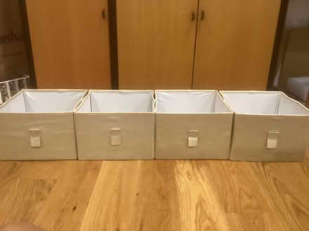 Photo of free 4 Fabric Storage Bins (Waltham near Gore Street) #1