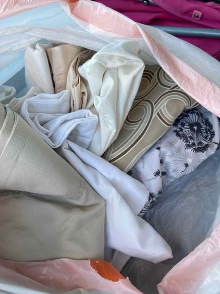 Photo of free Lots of beige and white pillowcases (Foothill Boulevard Cupertino) #1