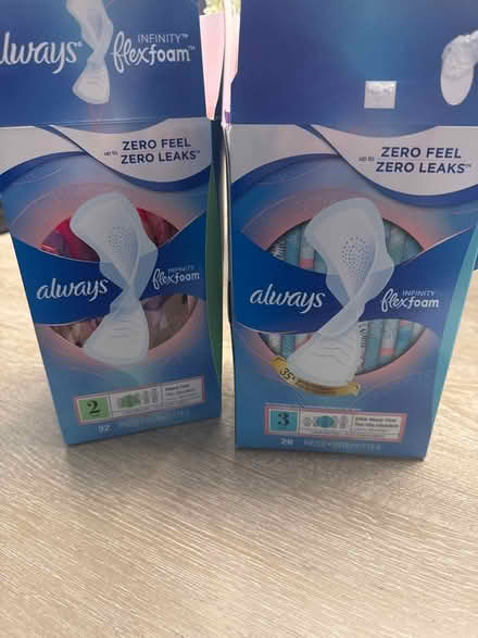 Photo of free Boxes of feminine pads (Lafayette) #1
