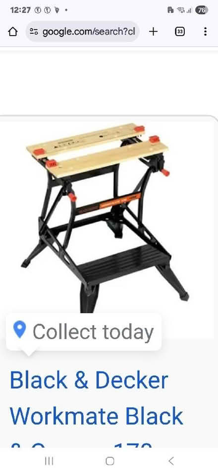 Photo of Folding workbench. (Stafford ST17) #1