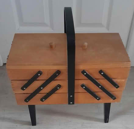Photo of free Wooden sewing box (Burgess hill) #1