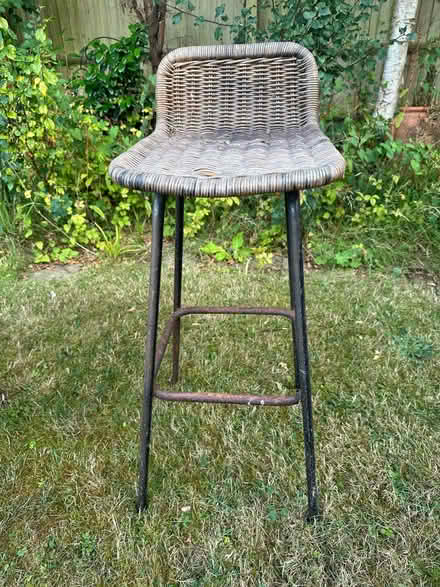 Photo of free High wicker stool (Knotty Green HP9) #1