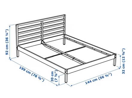 Photo of free Standard double bedframe (Oxford OX2) #3